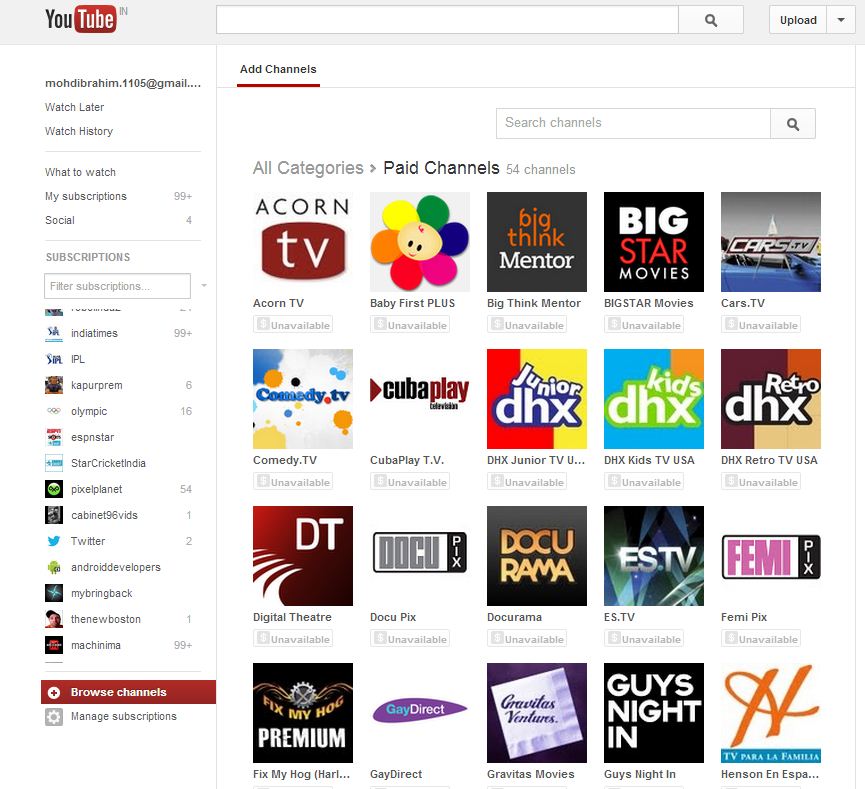 youtube launches paid subscription channels