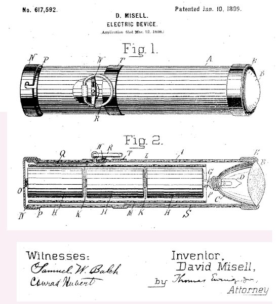  Electric Device Patent 617,592