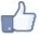 like button-  facebook emoticon