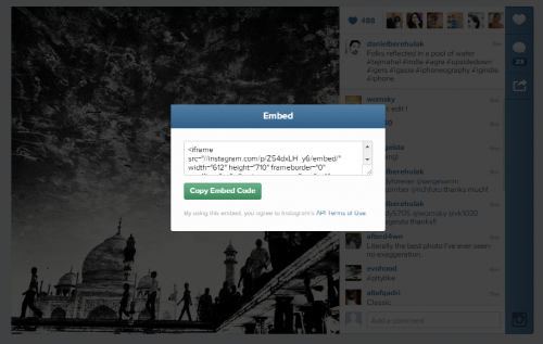 embed code- How to embed instagram pictures and videos