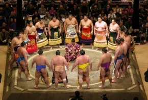 sumo ceremony in Japan