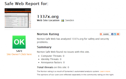 norton safe web